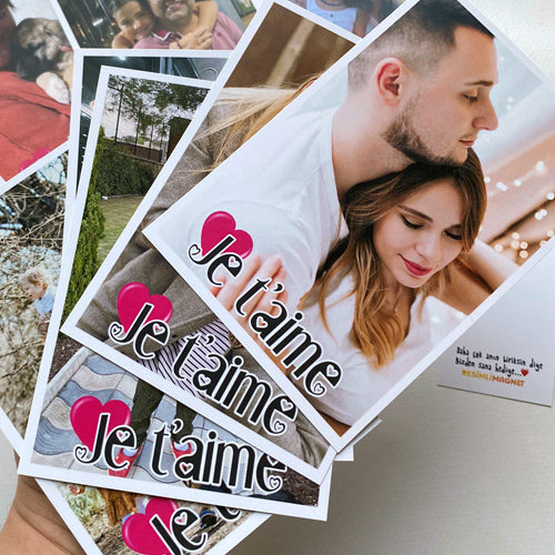 Je t'aime Fotoğraf 10 adet 9x13cm