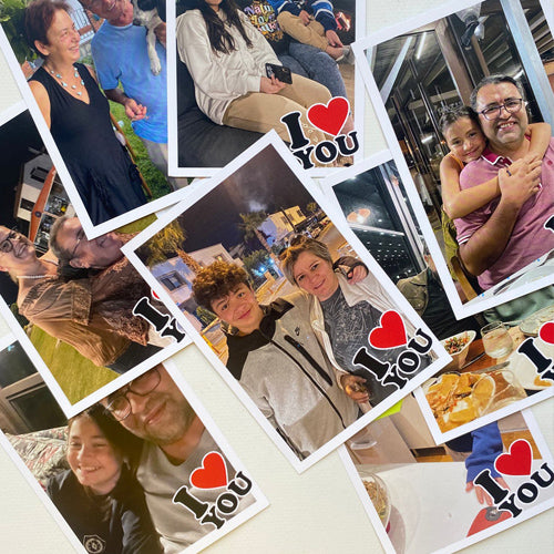8 Adet I love You Temalı 10x15cm Fotoğraf